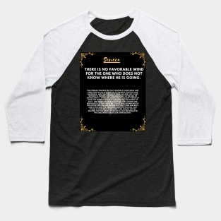 Seneca: the philosopher who helps you find your direction Baseball T-Shirt